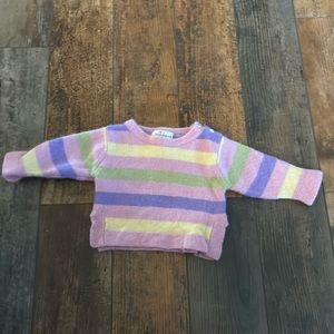 Qi Cashmere Baby Striped Sweater